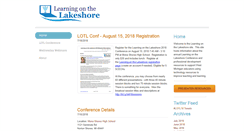 Desktop Screenshot of learningonthelakeshore.org